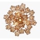 preview thumbnail 4 of 4, Addis 4 Light Aged Brass Chandelier - 17.75"W x 13.75"H x 17.75"D