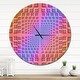 preview thumbnail 8 of 7, Designart 'Abstract Optical Illusion' Oversized Contemporary Wall CLock 29 in. wide x 29 in. high