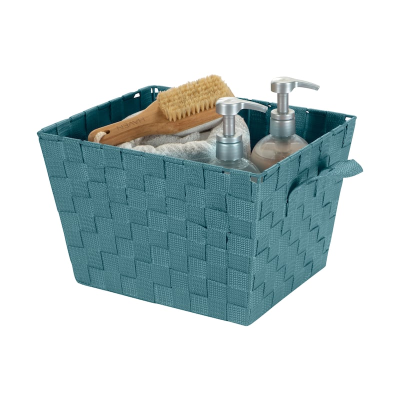 Simplify Woven Strap Small Tote - 10"x12"x8"