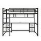 preview thumbnail 13 of 24, Multifunctional Design Metal Loft Bed