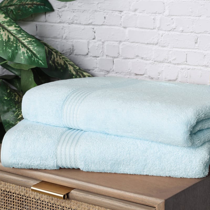 Superior Heritage Egyptian Cotton Absorbent Bath Sheet Set of 2
