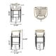 preview thumbnail 21 of 56, Christopher Knight Home Elmore Fabric and Iron 30 Inch Barstools (Set of 2)