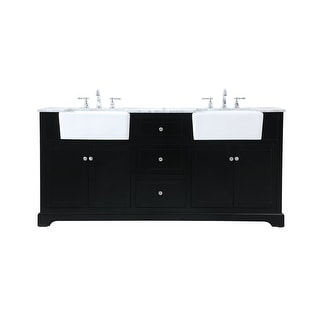 Elegant Lighting VF60272D Franklin 72" Free Standing Double Basin
