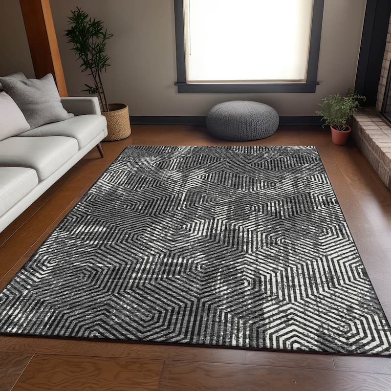 Premium Washable Super Soft Modern Maze Mayfield Rug