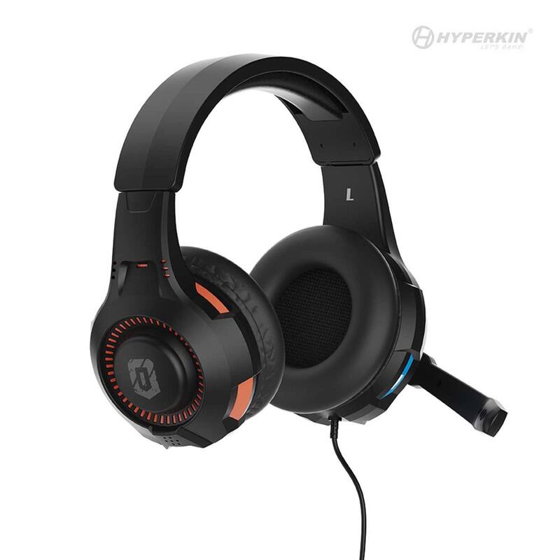Hyperkin M07222-BUOR Blue Orange Gaming Headset For Nintendo Switch