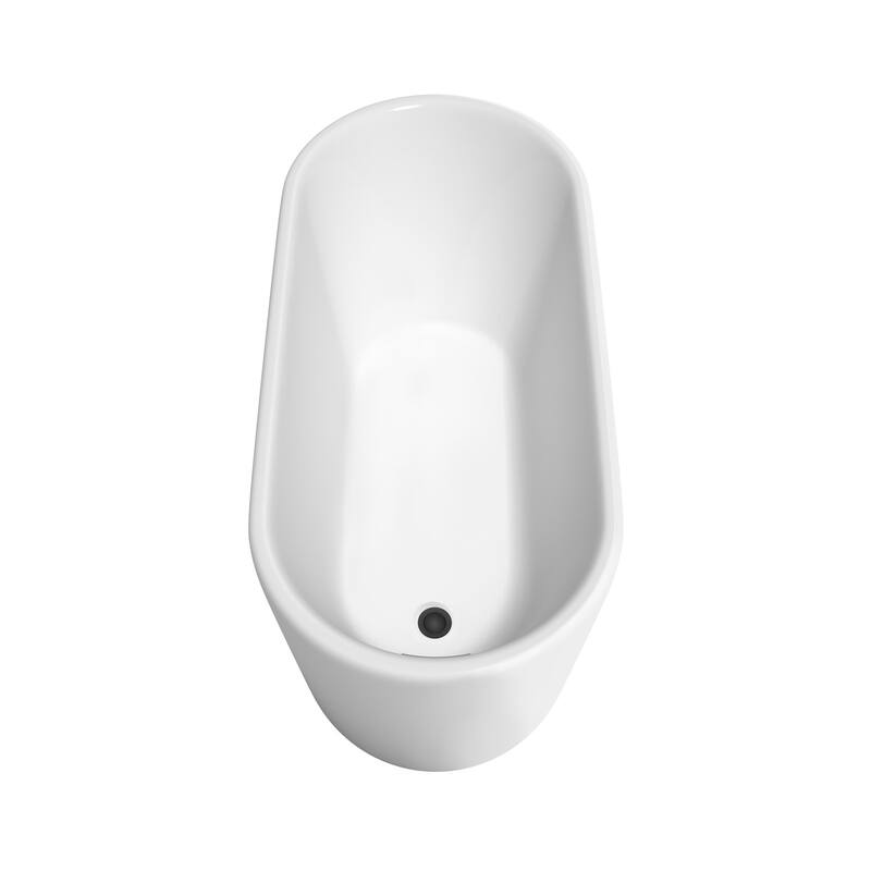 Wyndham Collection Ursula 59" Free Standing Acrylic Soaking Tub with