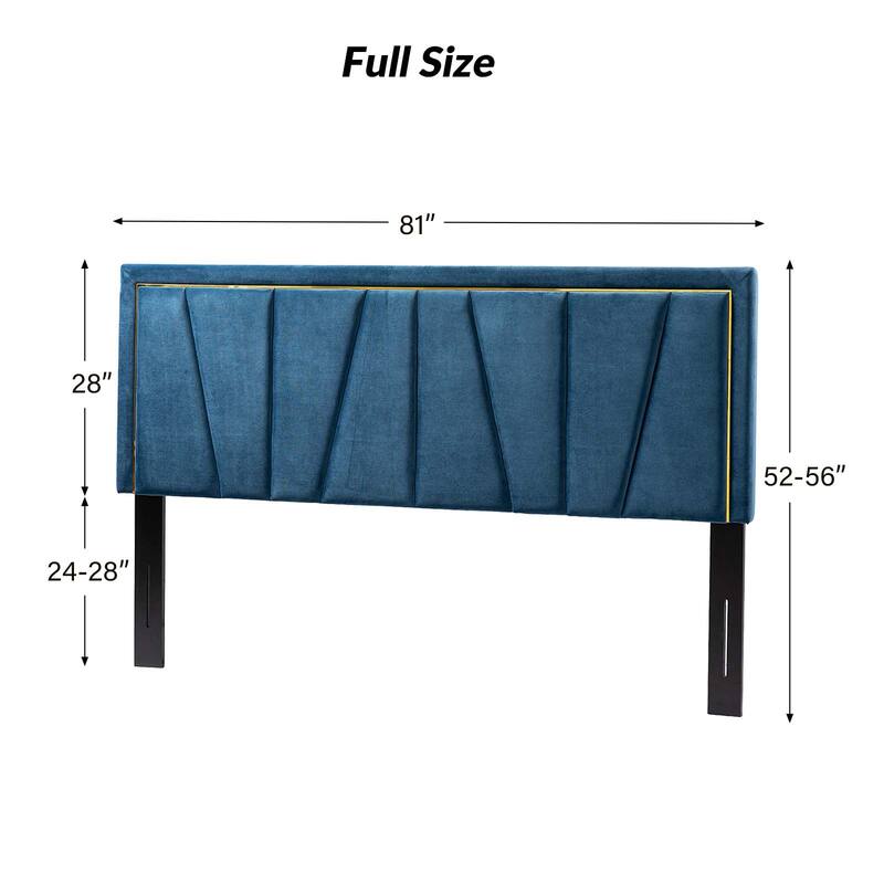 Eberhard Upholstered Tufted Contemporary Adjustable Wall-Mounted Headboard By HULALA HOME