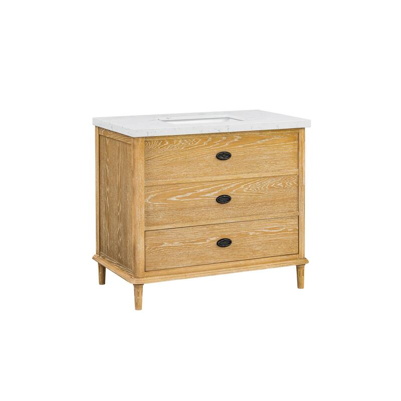 37'' Ferndale Bathroom Vanity with Engineered Stone Top