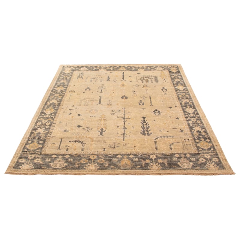 ECARPETGALLERY Hand-knotted Jules Serapi Khaki Wool Rug - 8'1 x 9'10