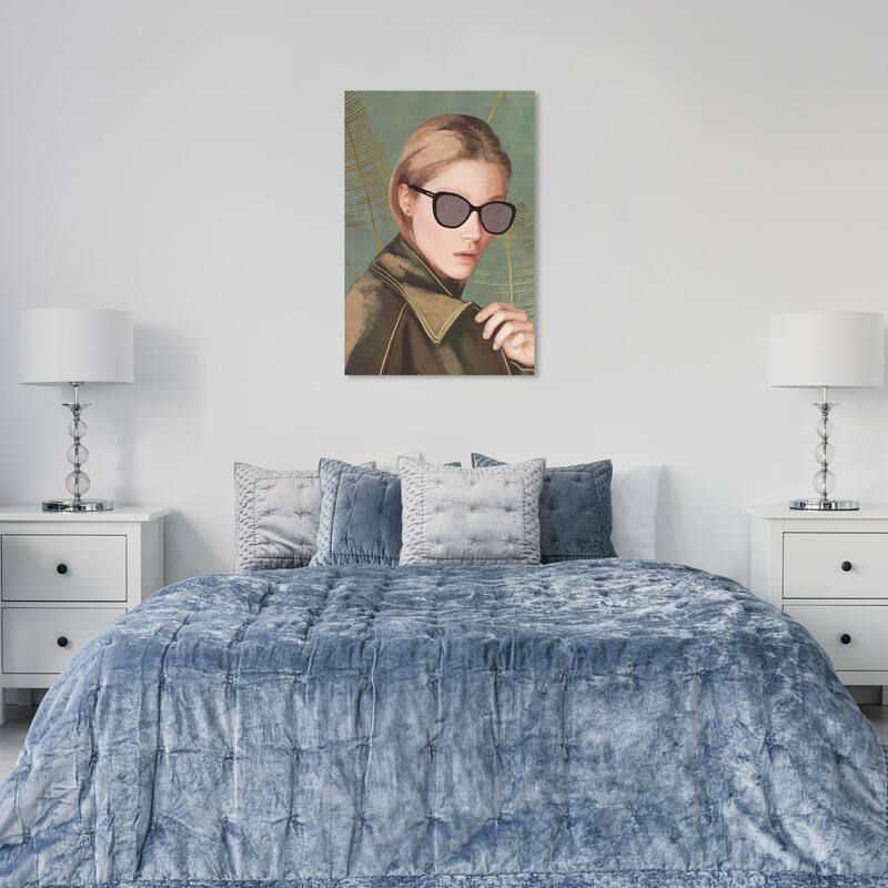 Wynwood Studio Prints Fashion and Glam Hidden in Sight Brown and Light Brown Traditional Wall Art Canvas Print - 36 x 24