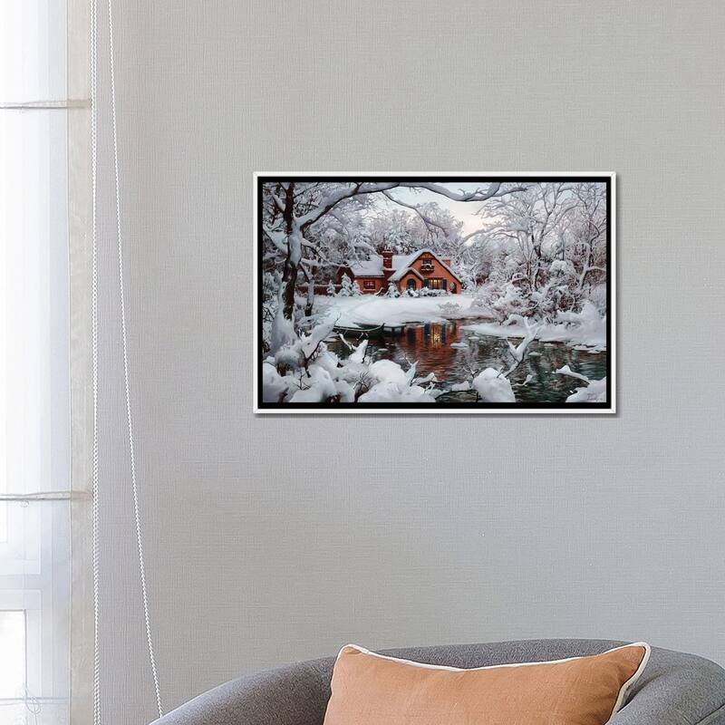 iCanvas "Winter Wonderland" by Evgeny Lushpin Framed Canvas Print