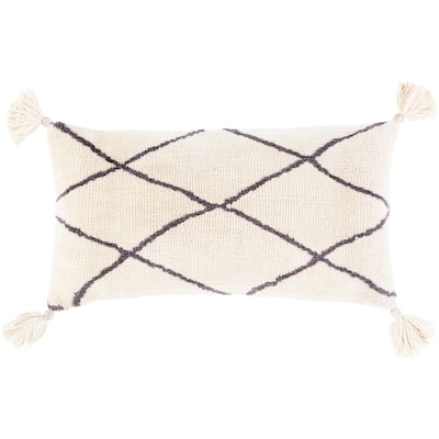Dainyal Lumbar Knitted Trellis Lumbar Throw Pillow