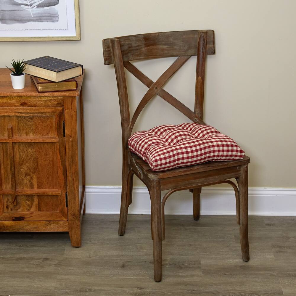 Klear Vu Gripper Overstuffed Universal Non-Slip Dining Chair Cushions