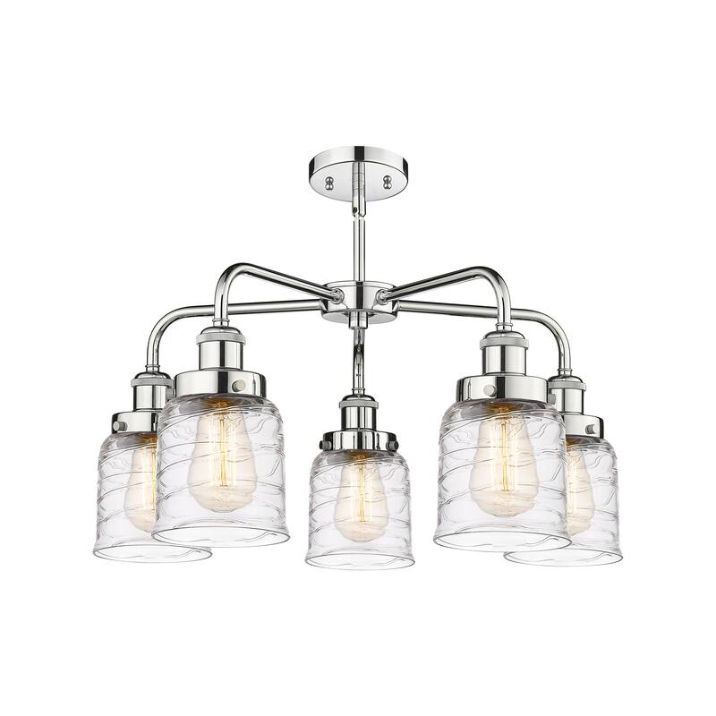 Innovations Lighting Bell - 5 Light 23" Stem Hung Chandelier