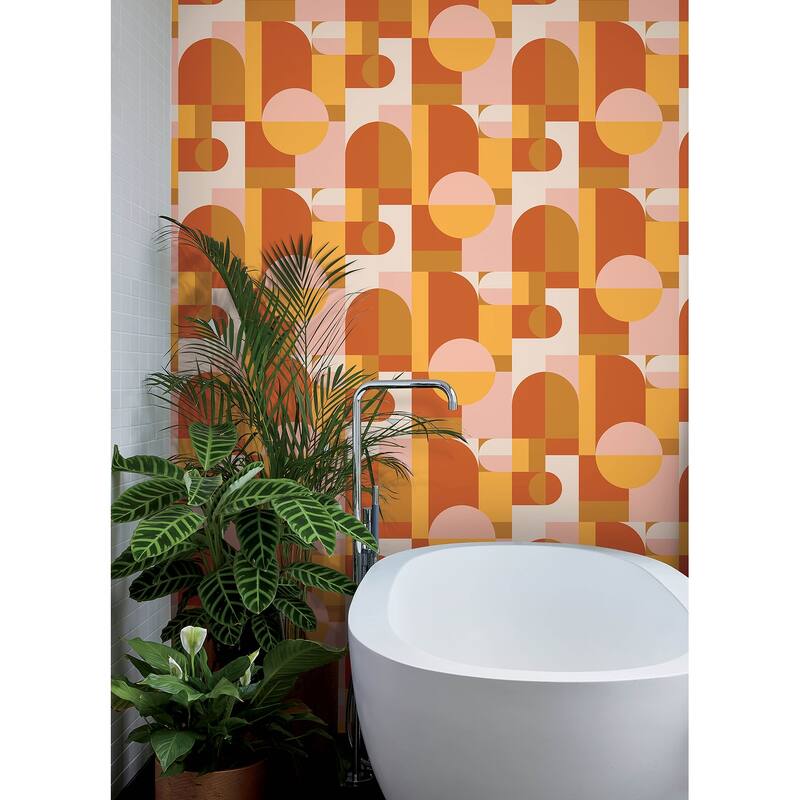Very Gay Paint Boxanne Orange Peel and Stick Wallpaper