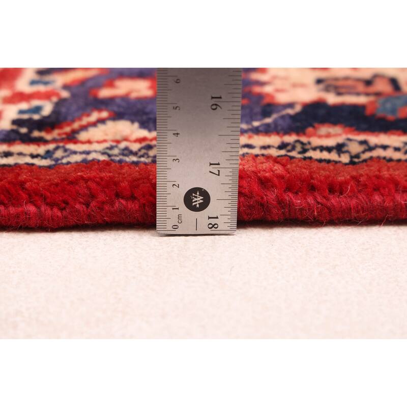 ECARPETGALLERY Hand-knotted Anadol Red Wool Rug - 3'7 x 11'10