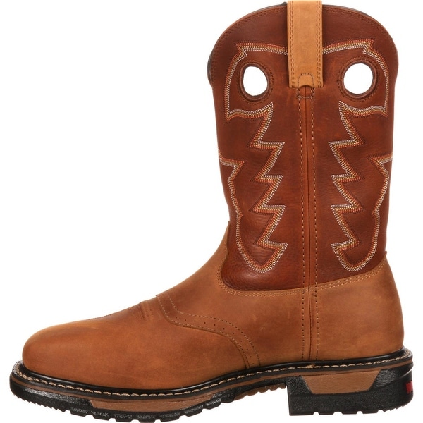 rocky original ride steel toe western boot