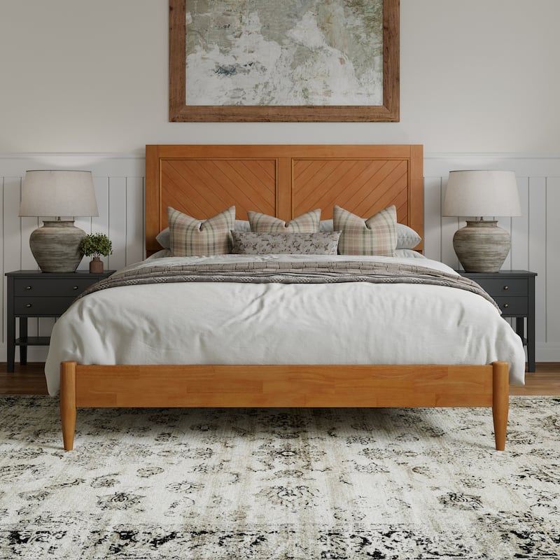 Berkshire Solid Wood Low Profile Platform Bed