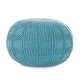 preview thumbnail 3 of 51, Yuny Handcrafted Modern Fabric Pouf by Christopher Knight Home