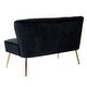 preview thumbnail 63 of 113, Monica Mid-century Channel Tufted Upholstered Loveseat