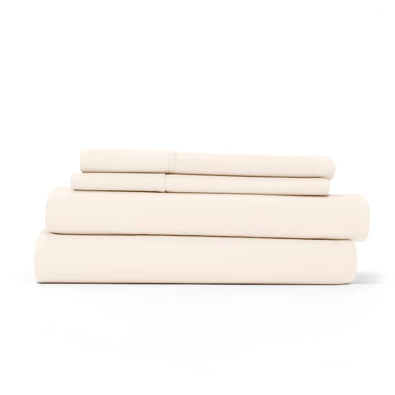 Home Collection Ultra-soft 4-piece Deep Pocket Bed Sheet Set - Full - Ivory