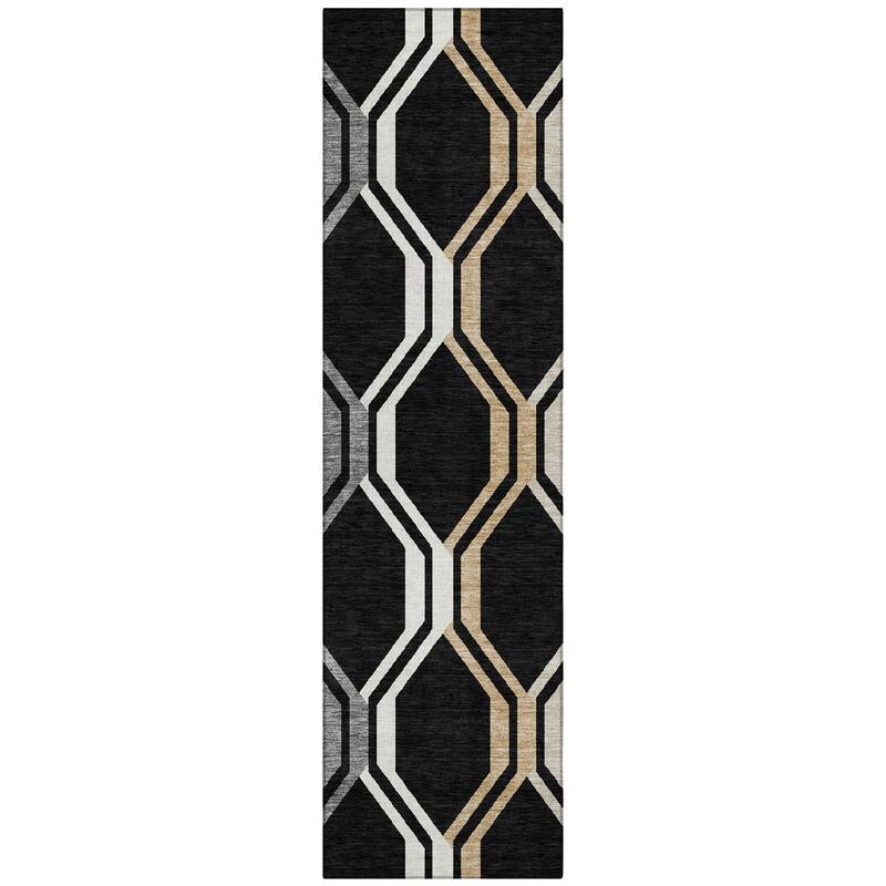 Machine Washable Indoor/ Outdoor Contemporary Dimensions Chantille Rug