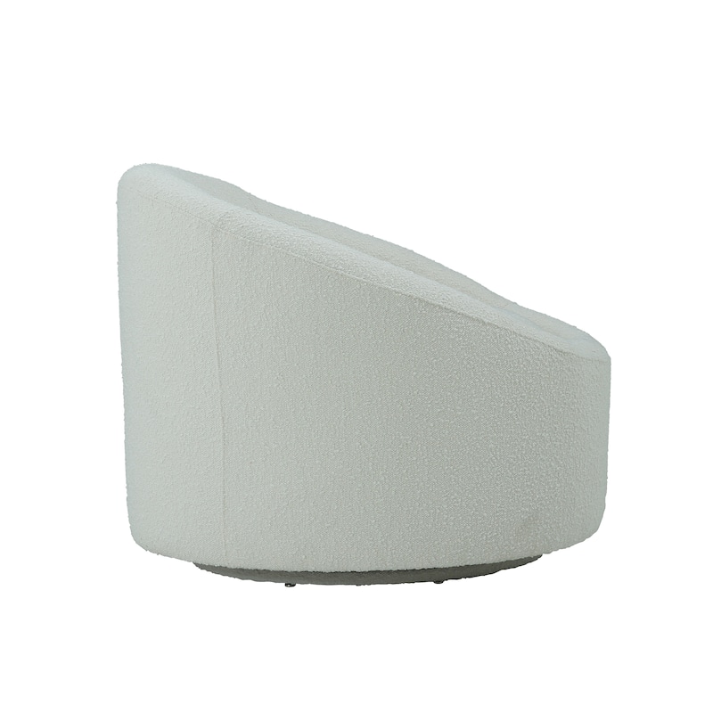 Pasargad Home Sienna Modern Swivel Base Barrel Chair - W33"xD33"xH28"