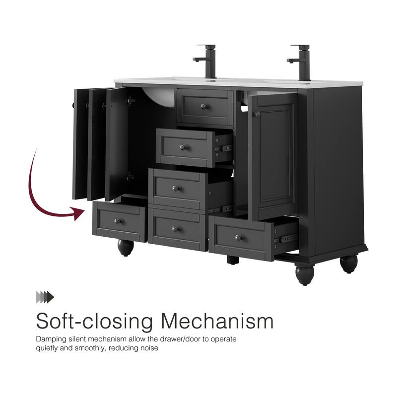 Bathroom Vanity with Sink Combo Set, Free Standing Bathroom Storage Cabinet