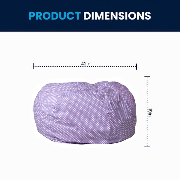dimension image slide 13 of 22, Oversized Refillable Bean Bag Chair for Kids and Adults