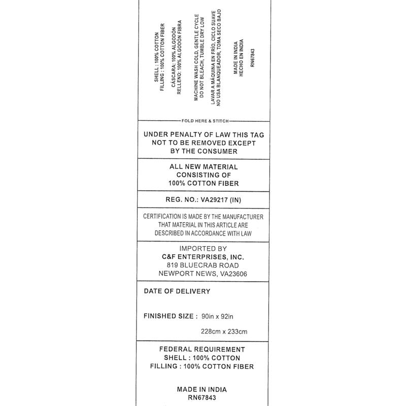 Emory Pewter Grey 100% Cotton Oversized Queen Bed Quilt 96" x 98"