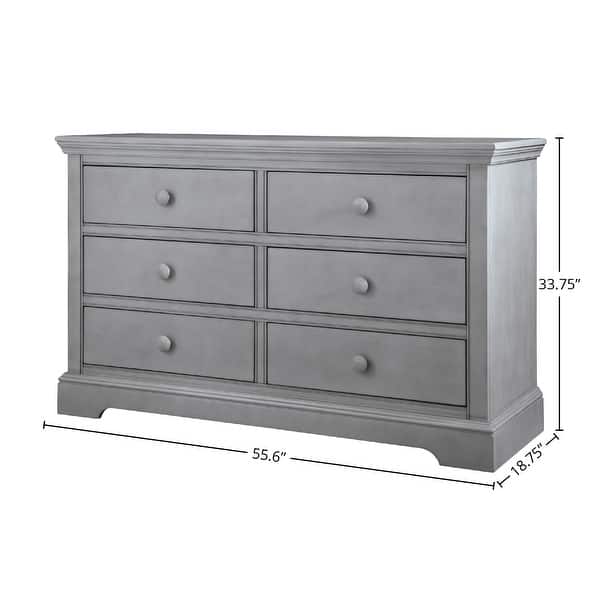 dimension image slide 0 of 3, Hanley 6-Drawer Dresser