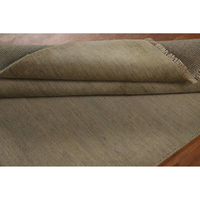 Gabbeh Modern Rug Hand-Knotted Oriental Wool Carpet - 3'10"x 5'9"