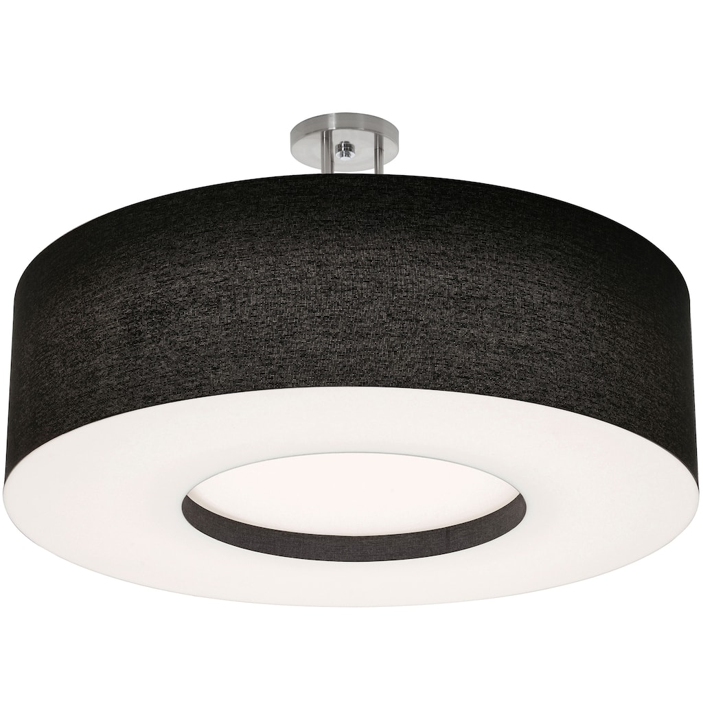 AFX Montclair 30'' Medium Base Semi-Flush Mount - Satin Nickel Finish