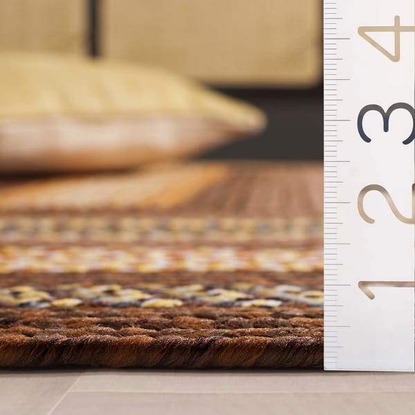 dimension image slide 1 of 2, SAFAVIEH Handmade Braided Juliana Country Rug