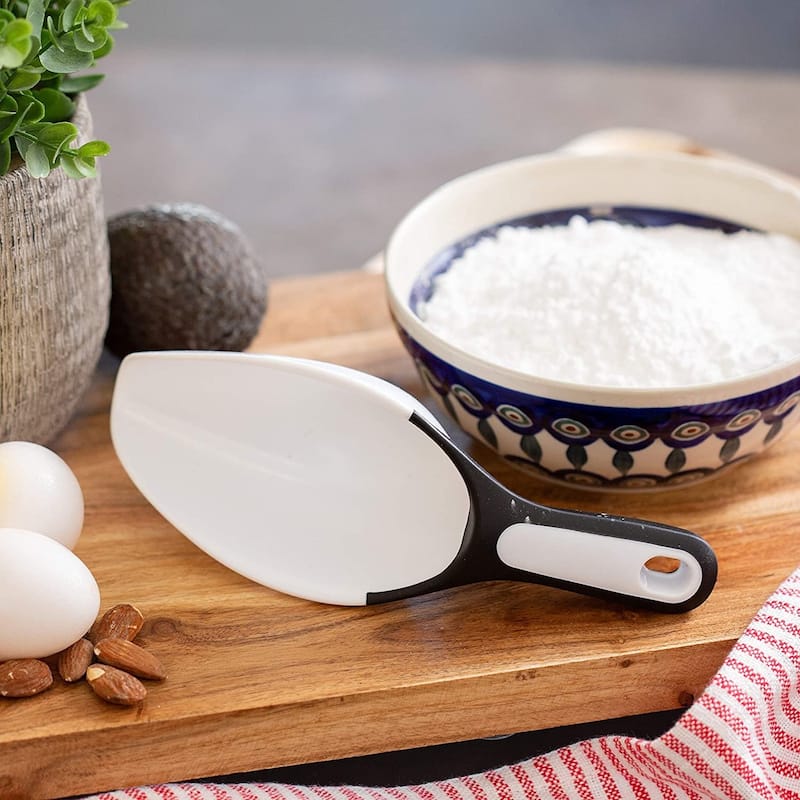 Chef Craft Durable Plastic 1 Cup Scoop with Comfort Grip Handle - Great for Pet Food, Dry Goods and Ice