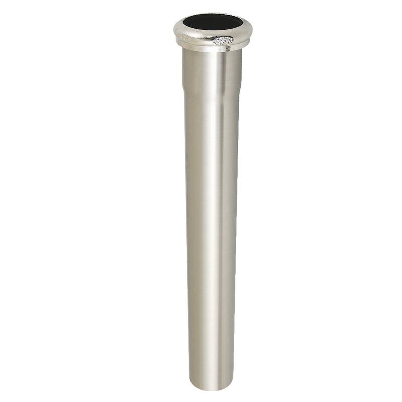 Kingston Brass Century 1-1/2" x 12" Brass Slip Joint Tailpiece Extension Tube - Brushed Nickel