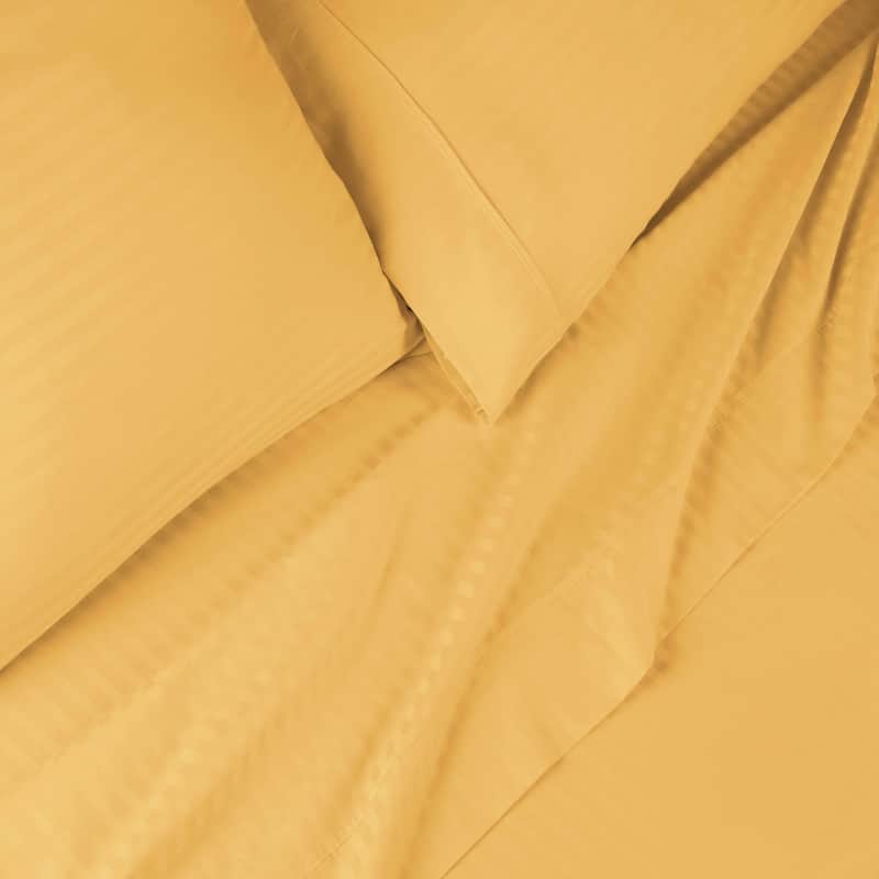 Superior Egyptian Cotton 600TC Striped Deep Pocket Sheet Set