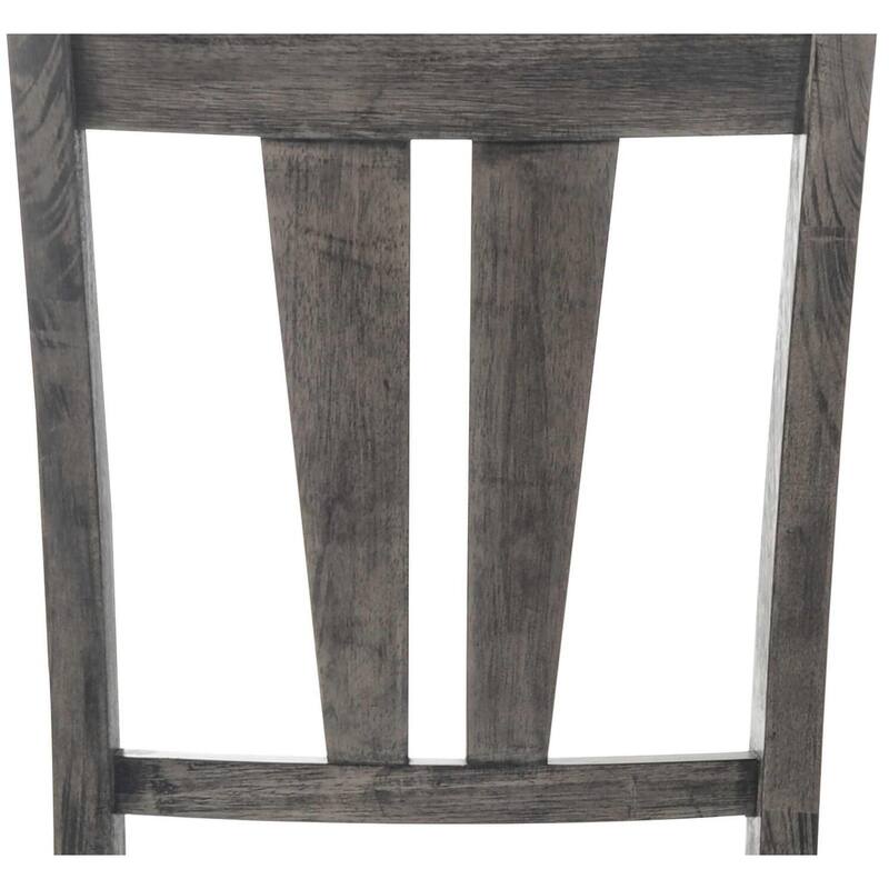 Retro Fan Back Dining Chair - Wooden Seat, Modern Side Chair for Kitchen, Farmhouse Accent Chair - 40