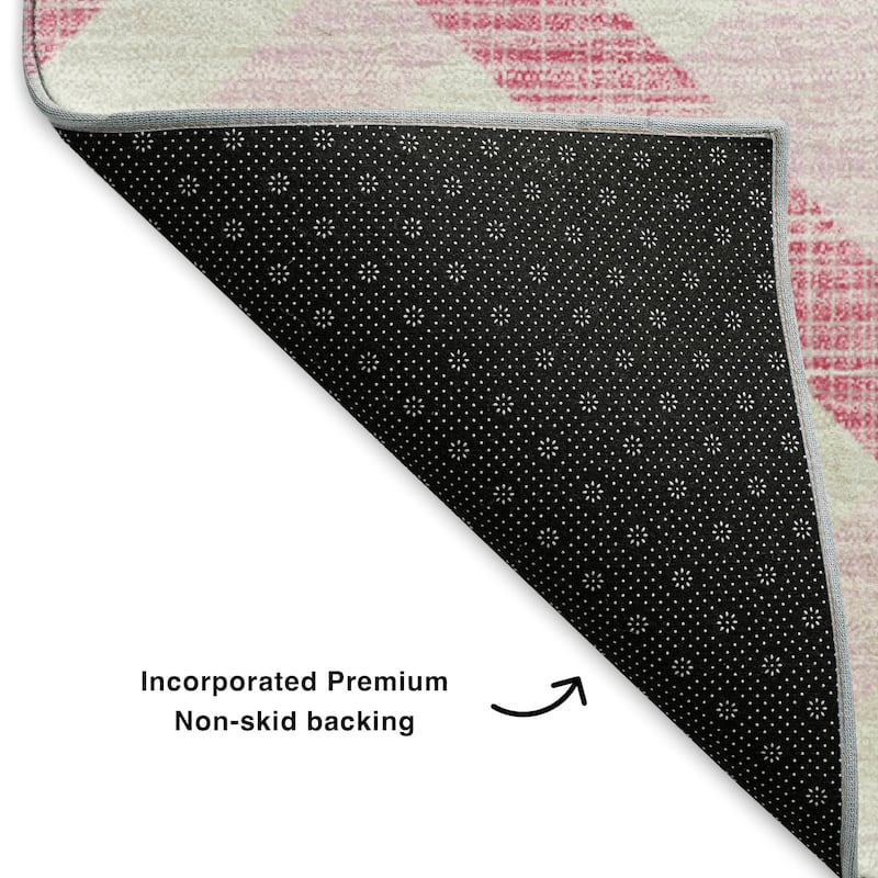 Premium Washable Super Soft Contemporary Geo Mayfield Rug