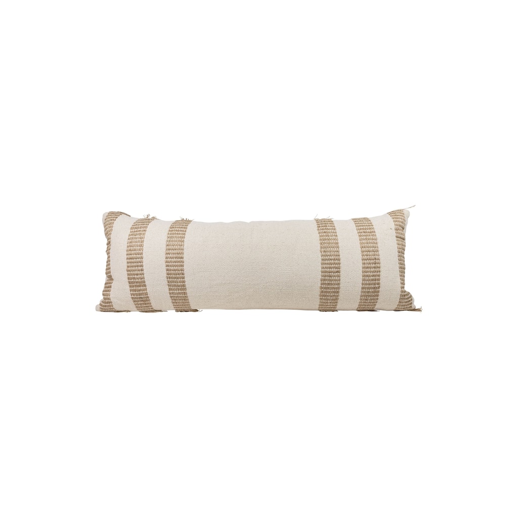 Foreside Home & Garden Tan Outer Striped Filled Pillow