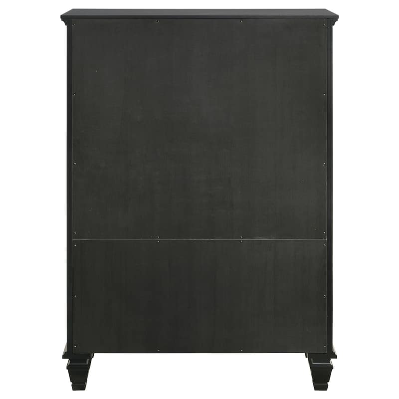 Sandy Beach Coastal Wood 8-drawer Door Chest