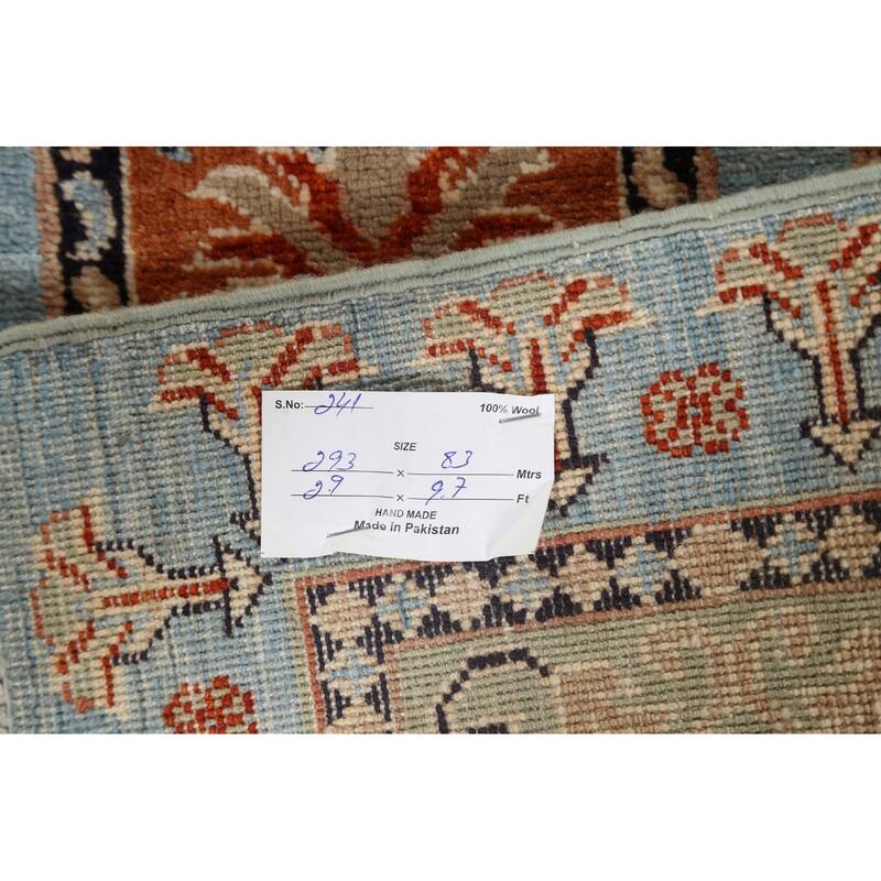 Garden Design Kazak Oriental Staircase Runner Rug Handmade Wool Carpet - 2'9" x 9'7"