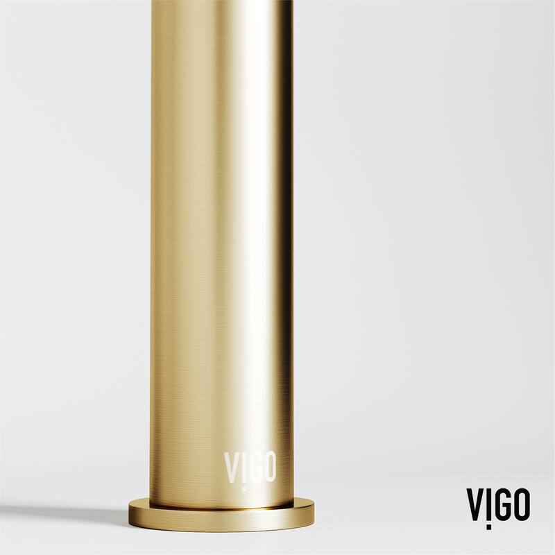 VIGO Sottile 18"L x 13"W Glass Vessel Sink and Apollo 12"H Faucet Set