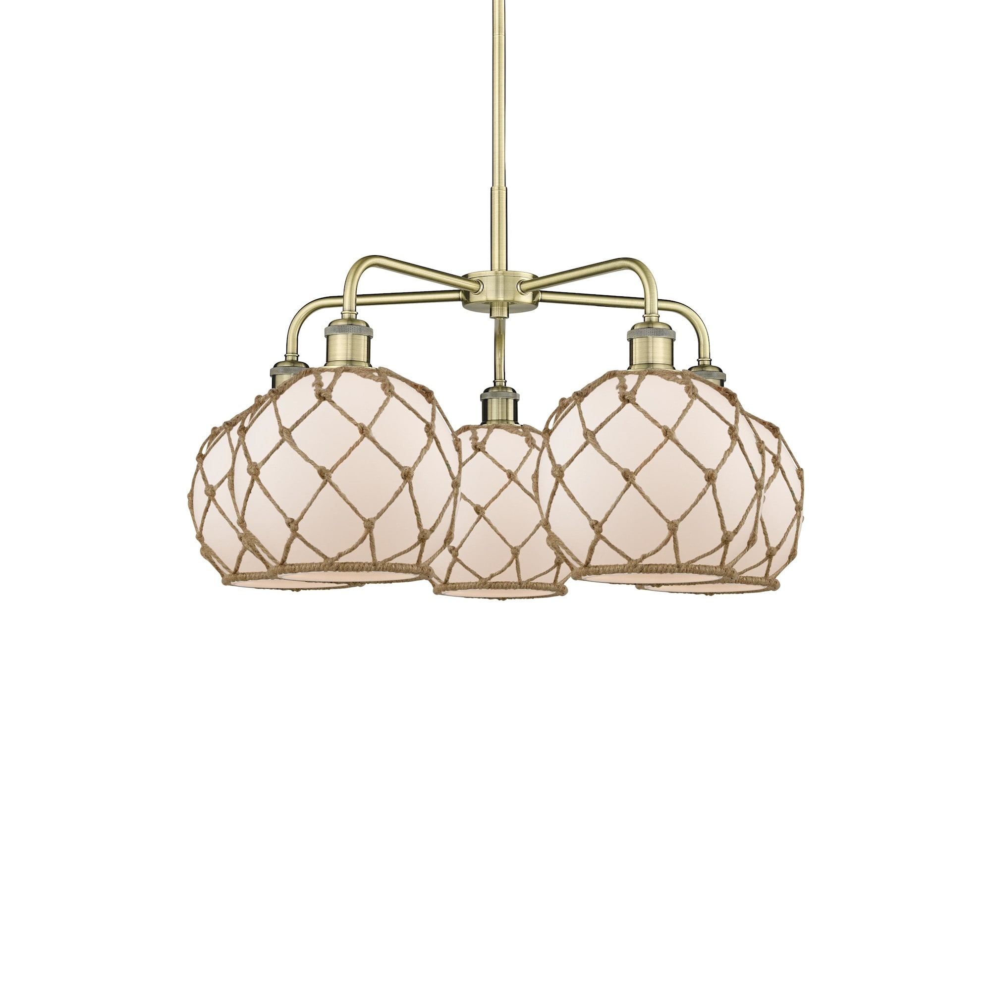 Innovations Lighting 516-5CR-16-27 Farmhouse Rope Chandelier Farmhouse