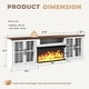 preview thumbnail 36 of 52, 98" Farmhouse TV Stand with 36" Fireplace for TVs up to 100"