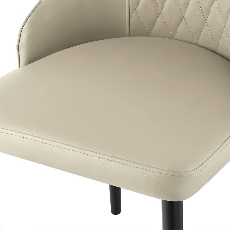 Faux Leather Upholstered Dining Chairs Set of 2 - 35.63"H x 17.72"W x 17.32"D