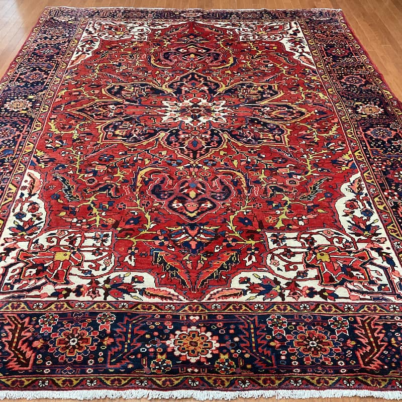 HERAT ORIENTAL Handmade Fine Heriz Rug - 9'4" x 11'11"