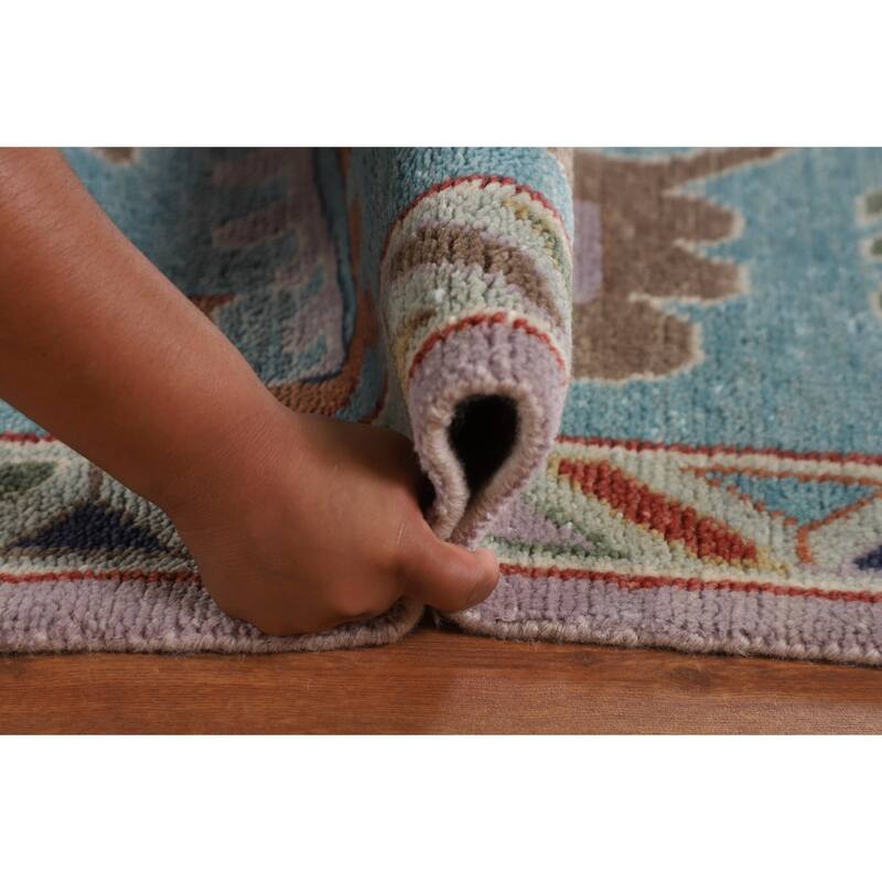 Floral Oushak Oriental Large Area Rug Handmade Wool Carpet - 10'2" x 13'8"