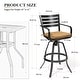 preview thumbnail 34 of 37, 3/5-Piece Outdoor Bar Stool Set Aluminum Swivel Bar Stools with Sunbrella Cushion