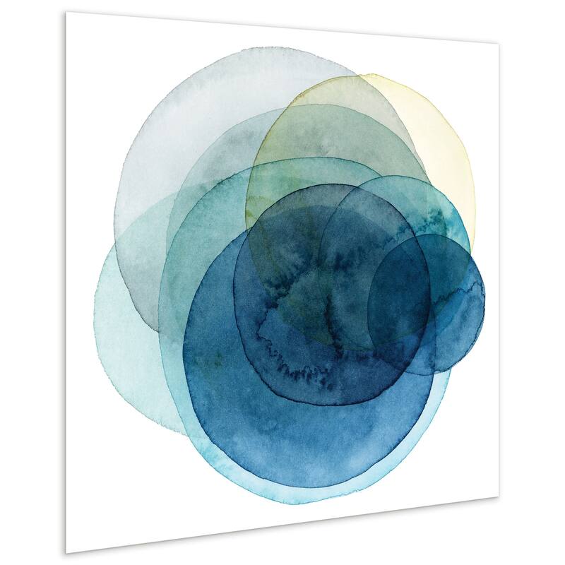 Empire Art"Evolving Planets I" Frameless Tempered Art Glass Wall Art